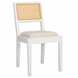 Safavieh Suzetta Pine Wood Dining Chair in White / Natural