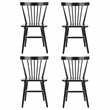 Safavieh Winona Wood Spindle Back Dining Chair in Black