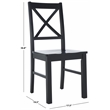 Safavieh Akash Wood Dining Chair in Black