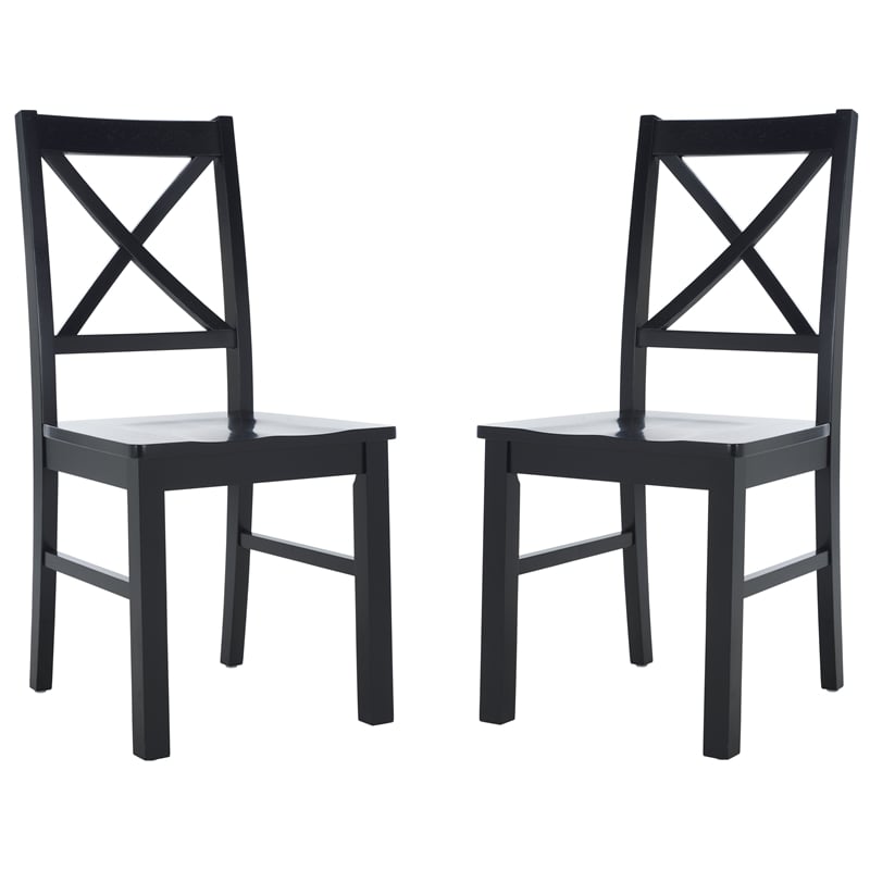 Safavieh Akash Wood Dining Chair in Black