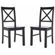 Safavieh Akash Wood Dining Chair in Black