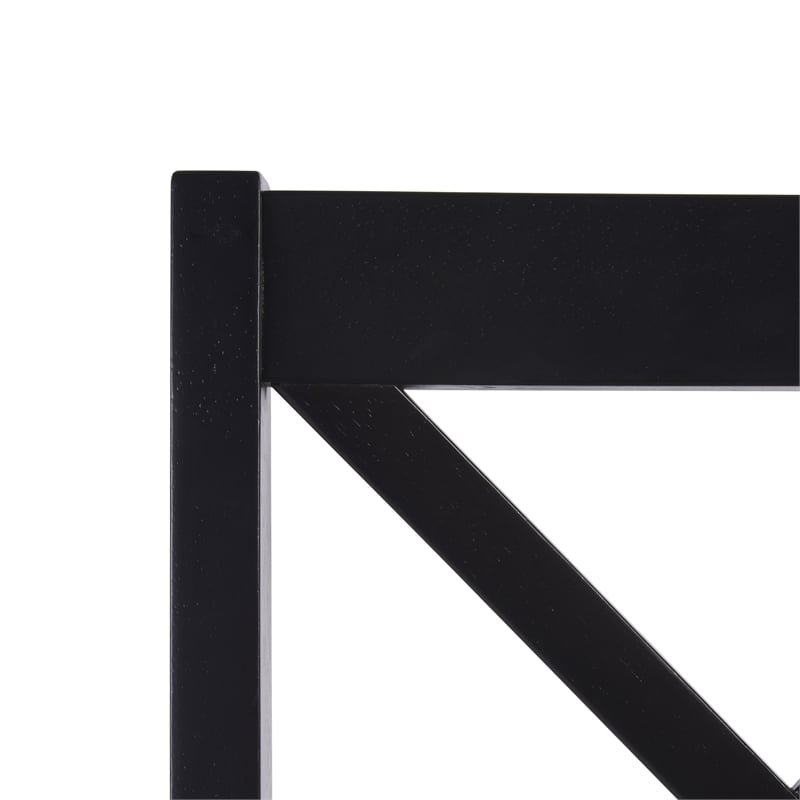 Safavieh Akash Wood Dining Chair in Black / Walnut