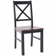 Safavieh Akash Wood Dining Chair in Black / Walnut