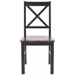Safavieh Akash Wood Dining Chair in Black / Walnut