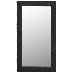 Safavieh Zoelle Wood and Iron Mirror in Black