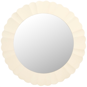 Safavieh Nooa Wood and Iron Mirror in White