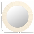 Safavieh Nooa Wood and Iron Mirror in White