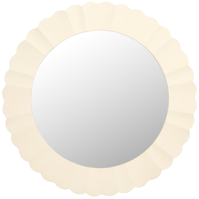 Safavieh Nooa Wood and Iron Mirror in White