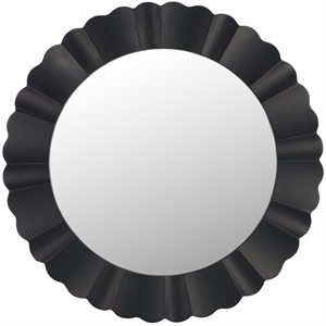 Safavieh Nooa Wood and Iron Mirror in Black