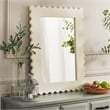 Safavieh Nadia Wood and Iron Mirror in White