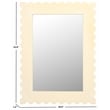Safavieh Nadia Wood and Iron Mirror in White