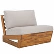 Safavieh Dune Wood and Polyester Lounge Chair Set Of 2 in Natural / Light Gray