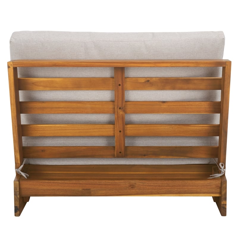 Safavieh Dune Wood and Polyester Lounge Chair Set Of 2 in Natural / Light Gray