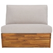 Safavieh Dune Wood and Polyester Lounge Chair Set Of 2 in Natural / Light Gray