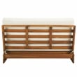 Safavieh Dune Wood and Polyester Sofa in Natural / Beige