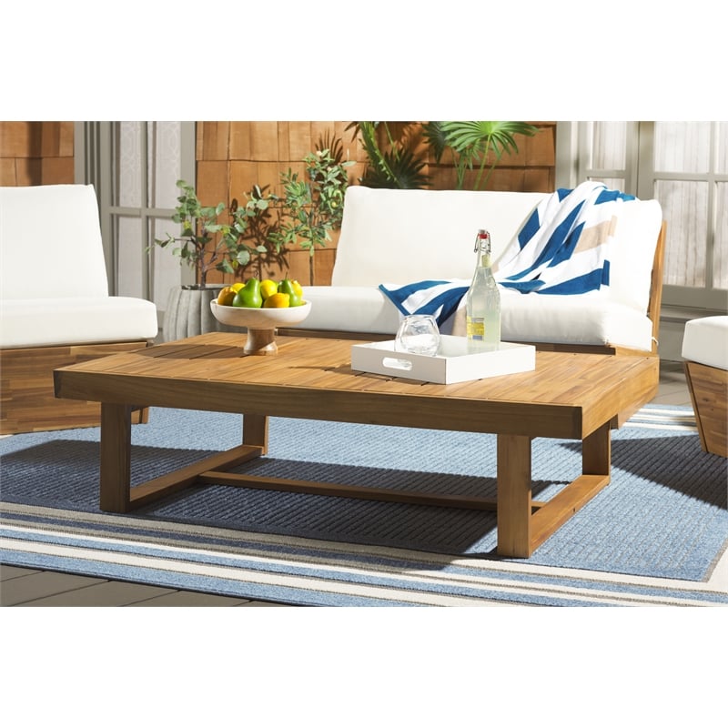 Safavieh Duncan Wood Coffee Table in Natural