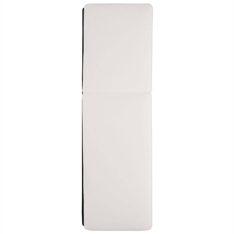 Safavieh Vale Steel and Polyester Lounger in Black / White