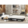 Safavieh Vale Steel and Polyester Lounger in Black / White