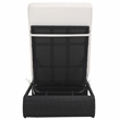 Safavieh Vale Steel and Polyester Lounger in Black / White