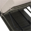 Safavieh Vale Steel and Polyester Lounger in Brown / Light Gray