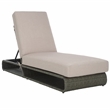 Safavieh Vale Steel and Polyester Lounger in Brown / Light Gray