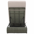 Safavieh Vale Steel and Polyester Lounger in Brown / Light Gray