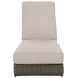 Safavieh Vale Steel and Polyester Lounger in Brown / Light Gray