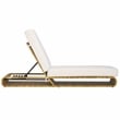Safavieh Vale Steel and Polyester Lounger in Natural / White