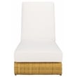 Safavieh Vale Steel and Polyester Lounger in Natural / White