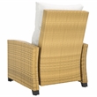 Safavieh Landon Aluminum and Polyester Recliner Chair in Natural / White