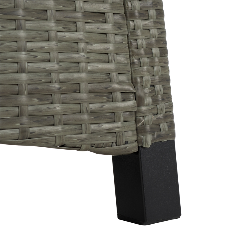 Safavieh Herman Steel and Polyester Recliner Chair  in  Brown / Black