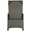 Safavieh Herman Steel and Polyester Recliner Chair  in  Brown / Black