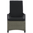 Safavieh Herman Steel and Polyester Recliner Chair  in  Brown / Black