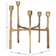Safavieh Quyn Taper Candleholder Centerpiece in Brass
