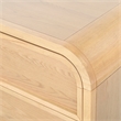 Safavieh Dinah 2 Drawer Wood Nightstand in Natural