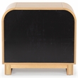 Safavieh Dinah 2 Drawer Wood Nightstand in Natural