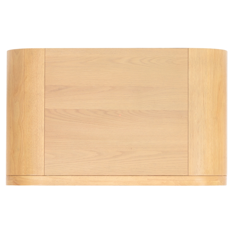 Safavieh Dinah 2 Drawer Wood Nightstand in Natural