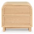Safavieh Dinah 2 Drawer Wood Nightstand in Natural