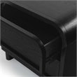 Safavieh Dinah 2 Drawer Wood Nightstand in Black