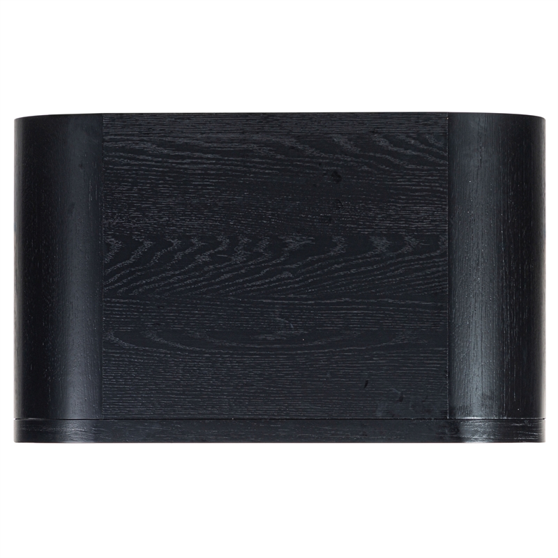 Safavieh Dinah 2 Drawer Wood Nightstand in Black