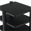 Safavieh Edisyn 3 Shelf Solid Wood Accent Table in Black