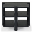 Safavieh Edisyn 3 Shelf Solid Wood Accent Table in Black