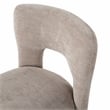 Safavieh Tamlyn Performance Wood and Fabric Dining Chair in Light Brown