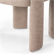 Safavieh Tamlyn Performance Wood and Fabric Dining Chair in Light Brown
