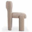 Safavieh Tamlyn Performance Wood and Fabric Dining Chair in Light Brown