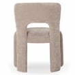 Safavieh Tamlyn Performance Wood and Fabric Dining Chair in Light Brown