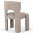 Safavieh Tamlyn Performance Wood and Fabric Dining Chair in Light Brown