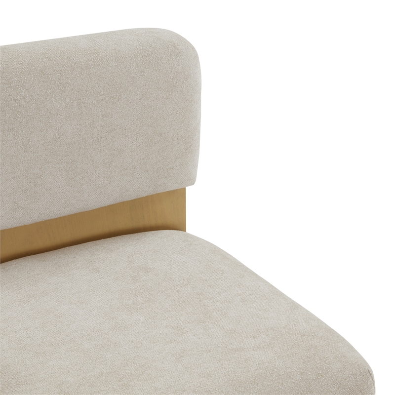 Safavieh Naja Wood Modern Barstool in Taupe / Natural