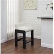 Safavieh Delphini Wood Counter Stool  in Ivory / Black