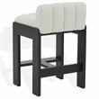 Safavieh Delphini Wood Counter Stool  in Ivory / Black